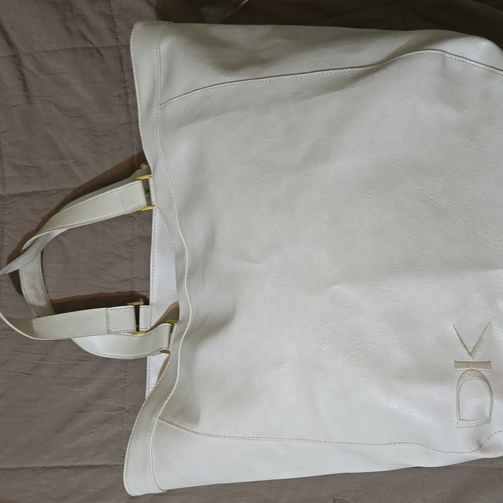 Donna Karen Vintage White Tote